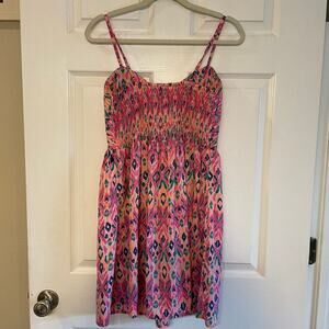 Roxy Shore Thing Woven Fit-and-Flare Dress size Large
